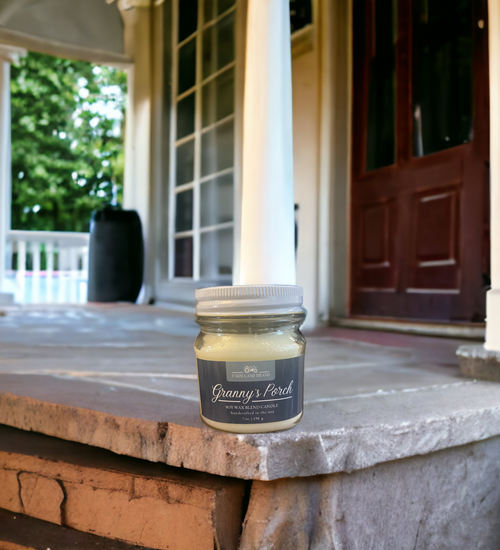 Granny's Porch Soy Wax Candle   scented with honeysuckle and jasmine