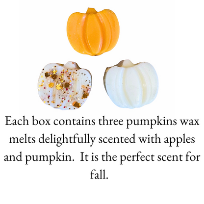 Pumpkins Wax Melt Fall Scented with Apple and Pumpkin